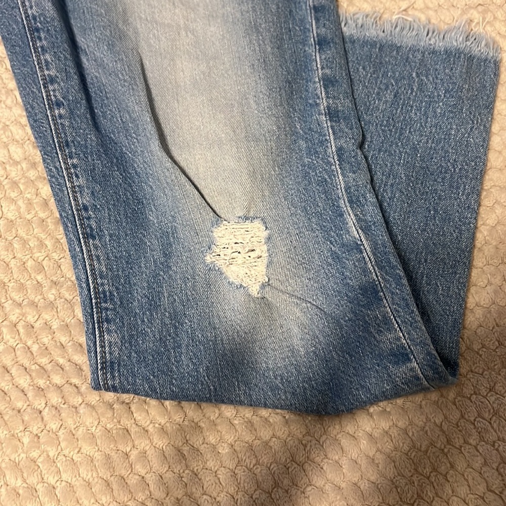 LOFT Straight Crop Ripped Jeans - Picture 6 of 6